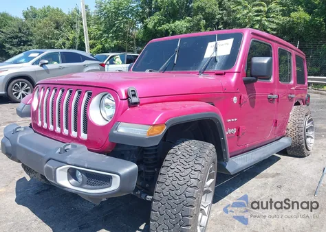 2021 Jeep Wrangler Unlimited Sahara 4X4 из США, поврежденный, VIN 1C4HJXEN4MW852853